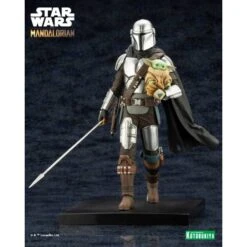 ARTFX Star Wars: Mandalorian & Grogu With Beskar Staff 1/10 [Kotobukiya] -Figuras Modelos Tienda artfx star wars mandalorian grogu with beskar staff 110 kotobukiya 1 5