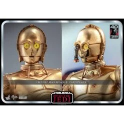 Movie Masterpiece DIECAST: Star Wars Episode VI- Return Of The Jedi - C-3PO 1/6 [Hot Toys] -Figuras Modelos Tienda movie masterpiece diecast star wars episode vi return of the jedi c 3po 16 hot toys 1 3