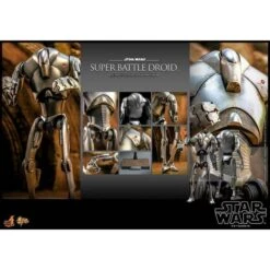 Movie Masterpiece: Star Wars Episode II ATTACK OF THE CLONES - Super Battle Droid 1/6 [Hot Toys] -Figuras Modelos Tienda movie masterpiece star wars episode ii attack of the clones super battle droid 16 hot toys 1 2