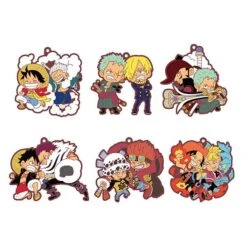 MegaHouse Rubber Mascot Buddy Colle - ONE PIECE Log.1 6 Pack BOX [Goods]