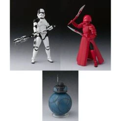 Bandai Star Wars: The Last Jedi - First Order Executioner / Elite Praetorian Guard (Double Blade) / 2BB-2 Set [SH Figuarts]